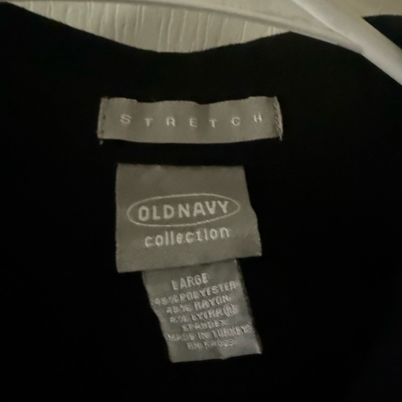 OLD NAVY Collection Black Stretch 3/4 Sleeved Shirt Size Large - Picture 2 of 5